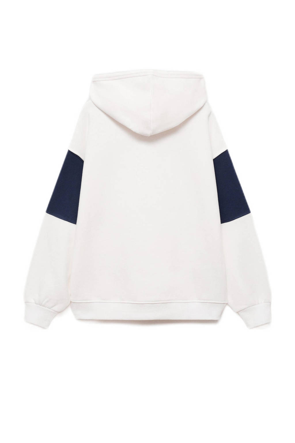 Mango Kids hoodie met tekst wit