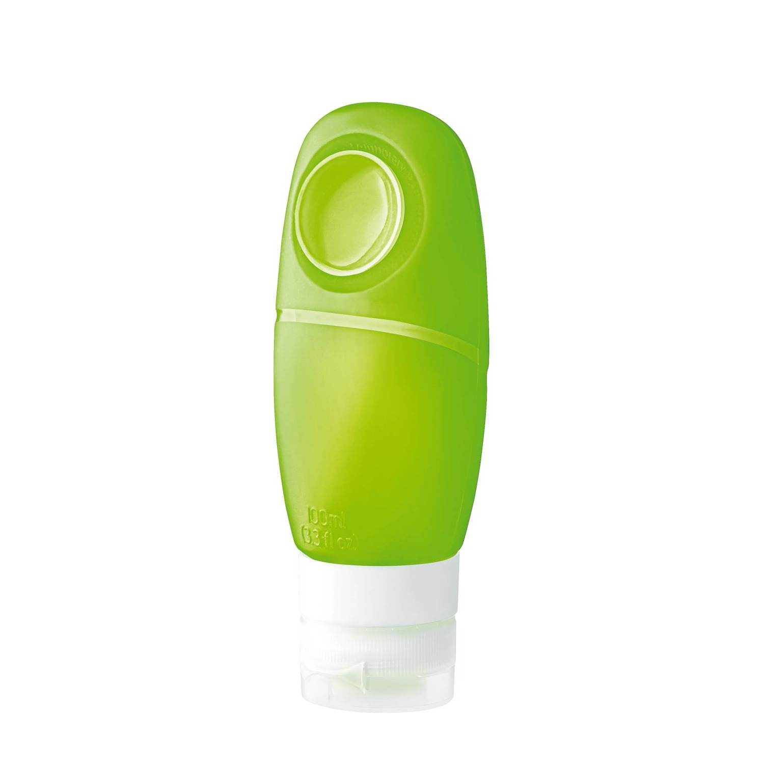 (2er Set) 100ml Duo Squeezy Bottles Befüllbare Kosmetik Behälter Reise Flaschen (661.101) - Gelb / Grün
