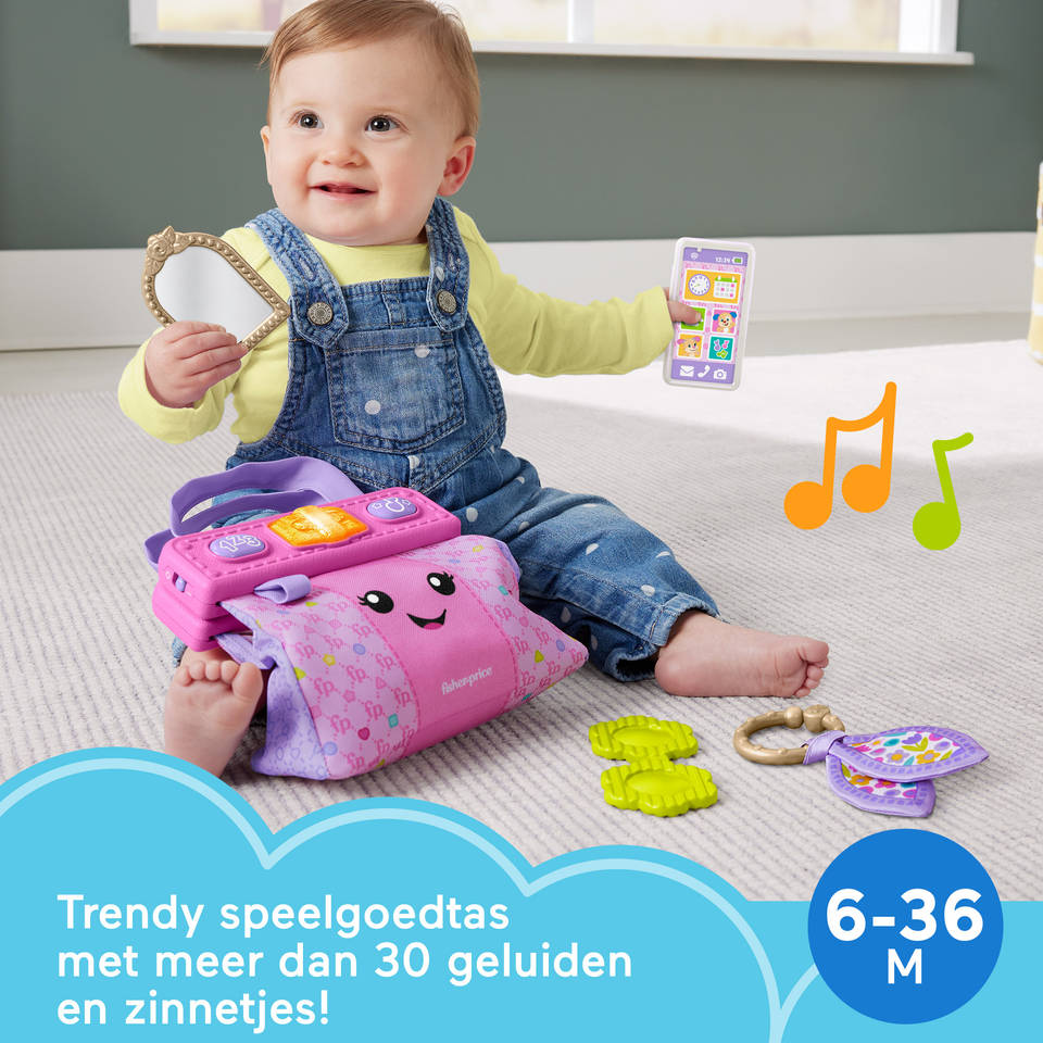 Fisher-Price Leerplezier Op Stap ontdekkingstas