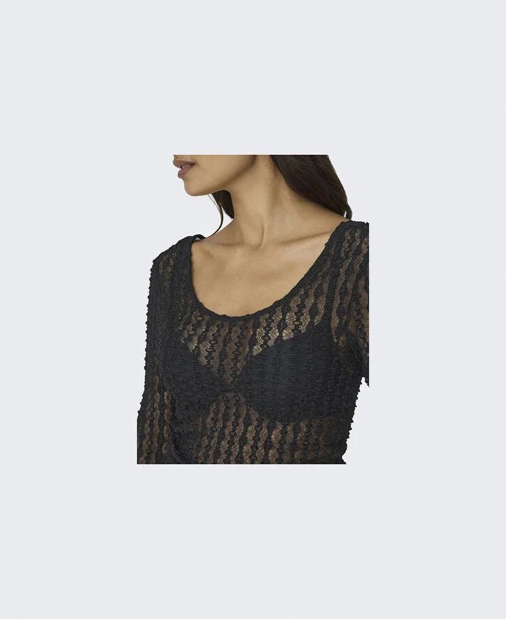 ONLY ONLTWINKY L/S LACE TOP JRS Sort
