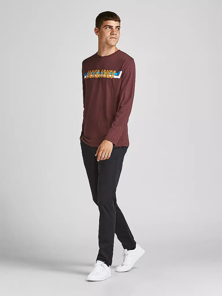 JACK & JONES Chino Slim Fit JPSTMARCO  schwarz