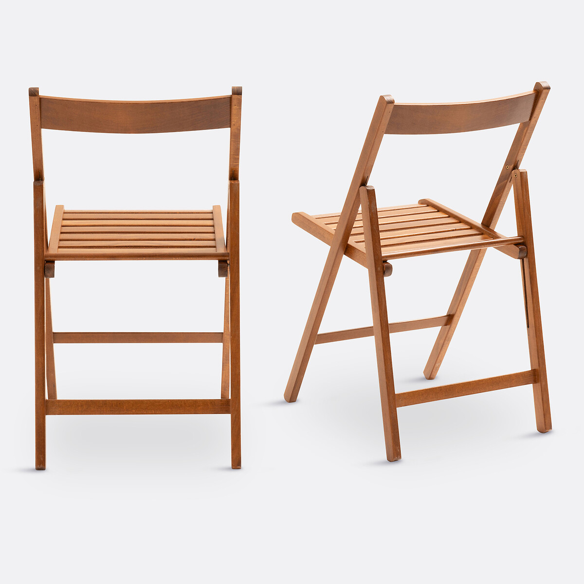 SO'HOME<br>Conjunto de 2 cadeiras dobráveis, faia maciça, Yoann