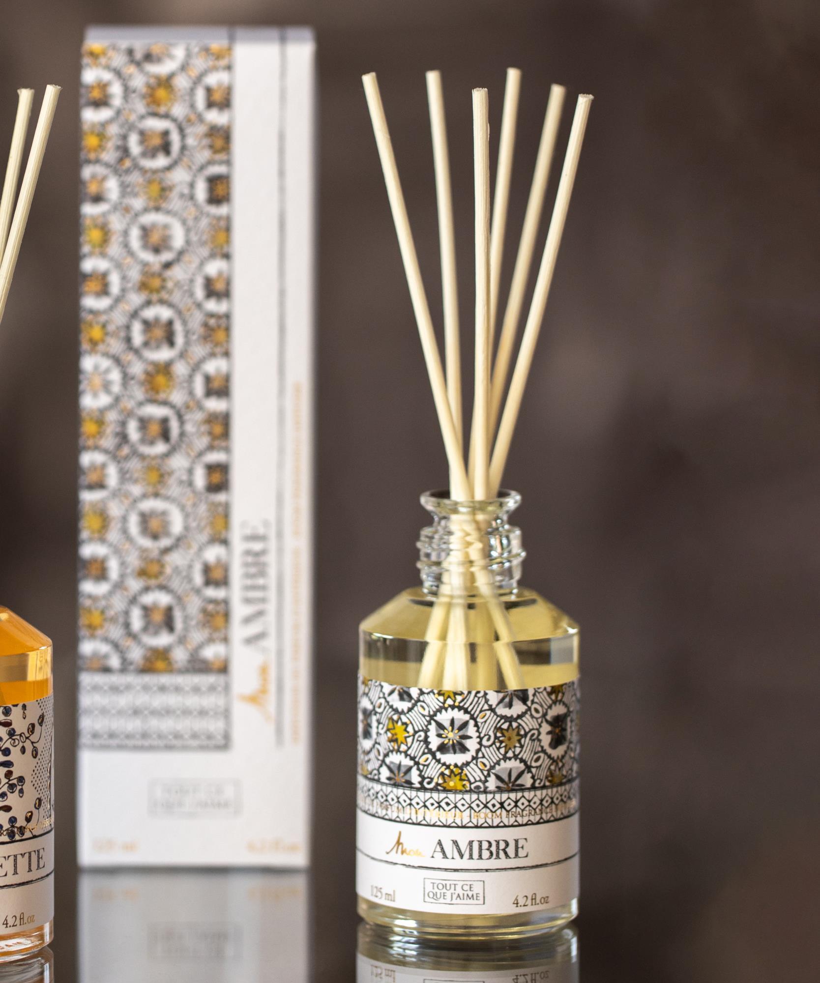 Mon Ambre  Diffuseur + 6 bâtonnets - 125 ml