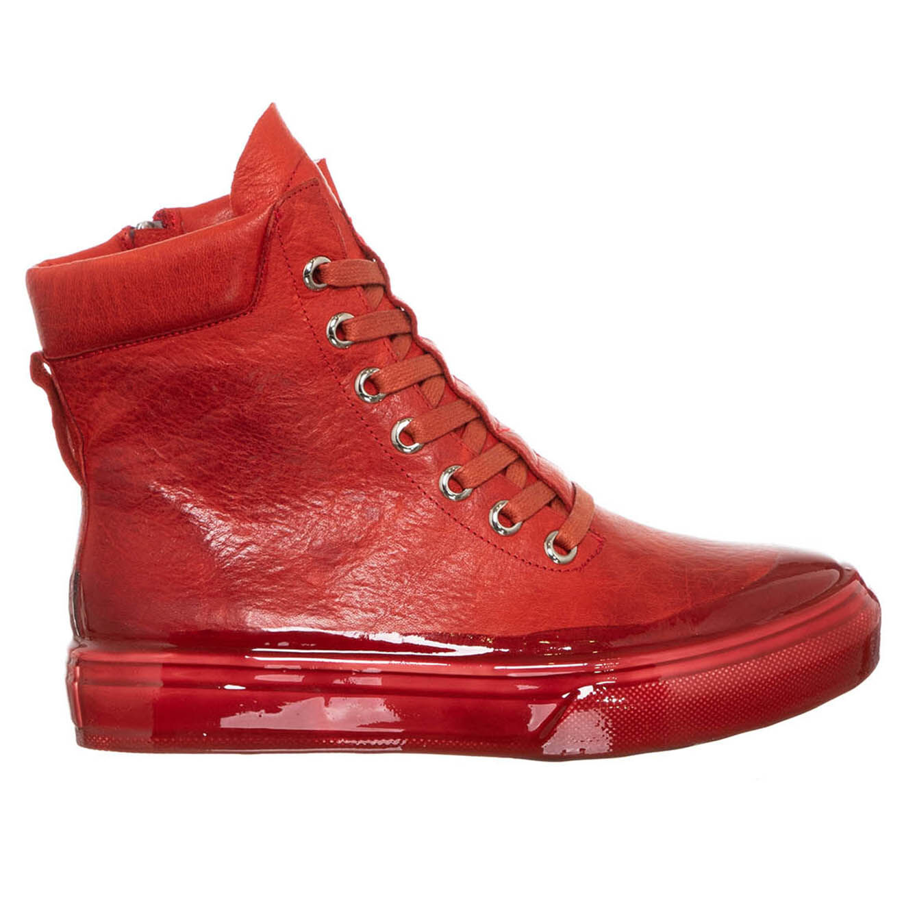 Manufacture d'Essai Sneakers en Cuir Fuoca rouges