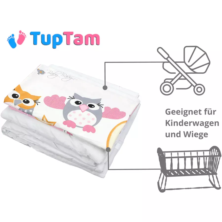 TupTam Unisex Baby Wiegenset 4-teilig rosegold
