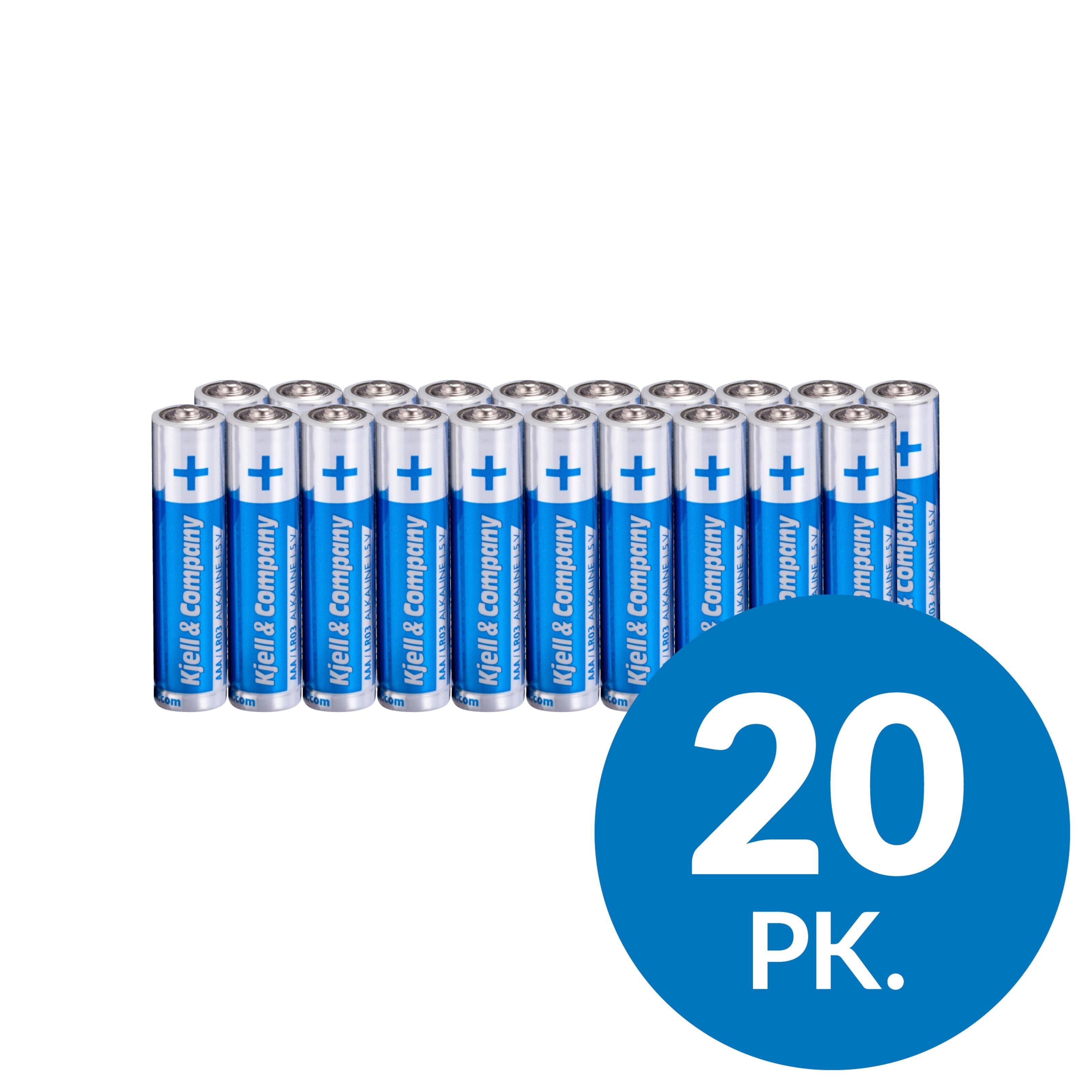 Kjell & Company AAA-batterier (LR03) 20-pk.