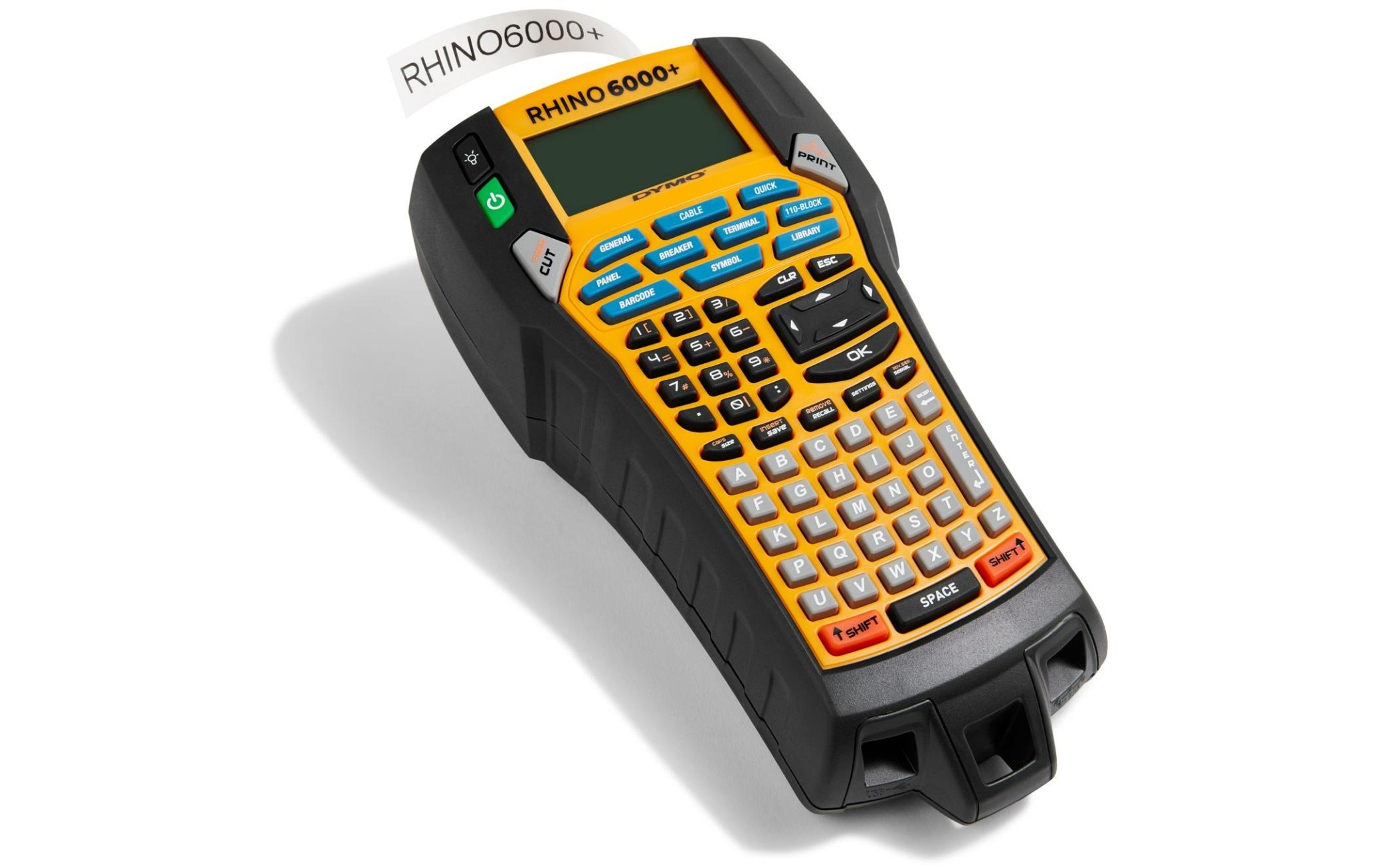 Etikettendrucker Rhino 6000+ Kofferset<br>Industrielles Beschriftungsgerät mit Zubehör und Hartschalenkoffer