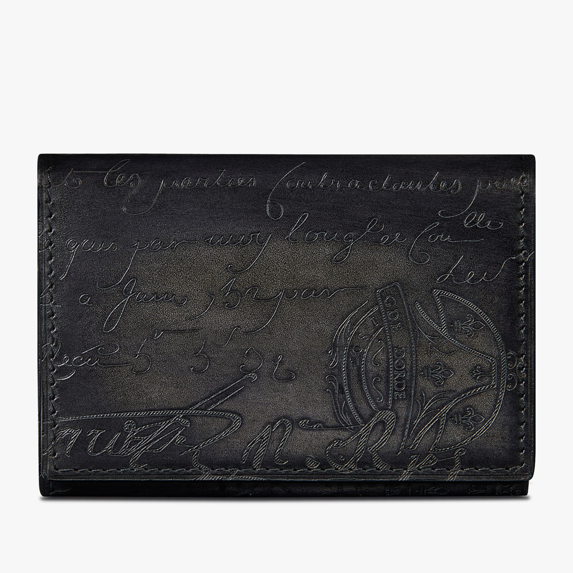 Porte-Cartes Imbuia En Cuir Scritto