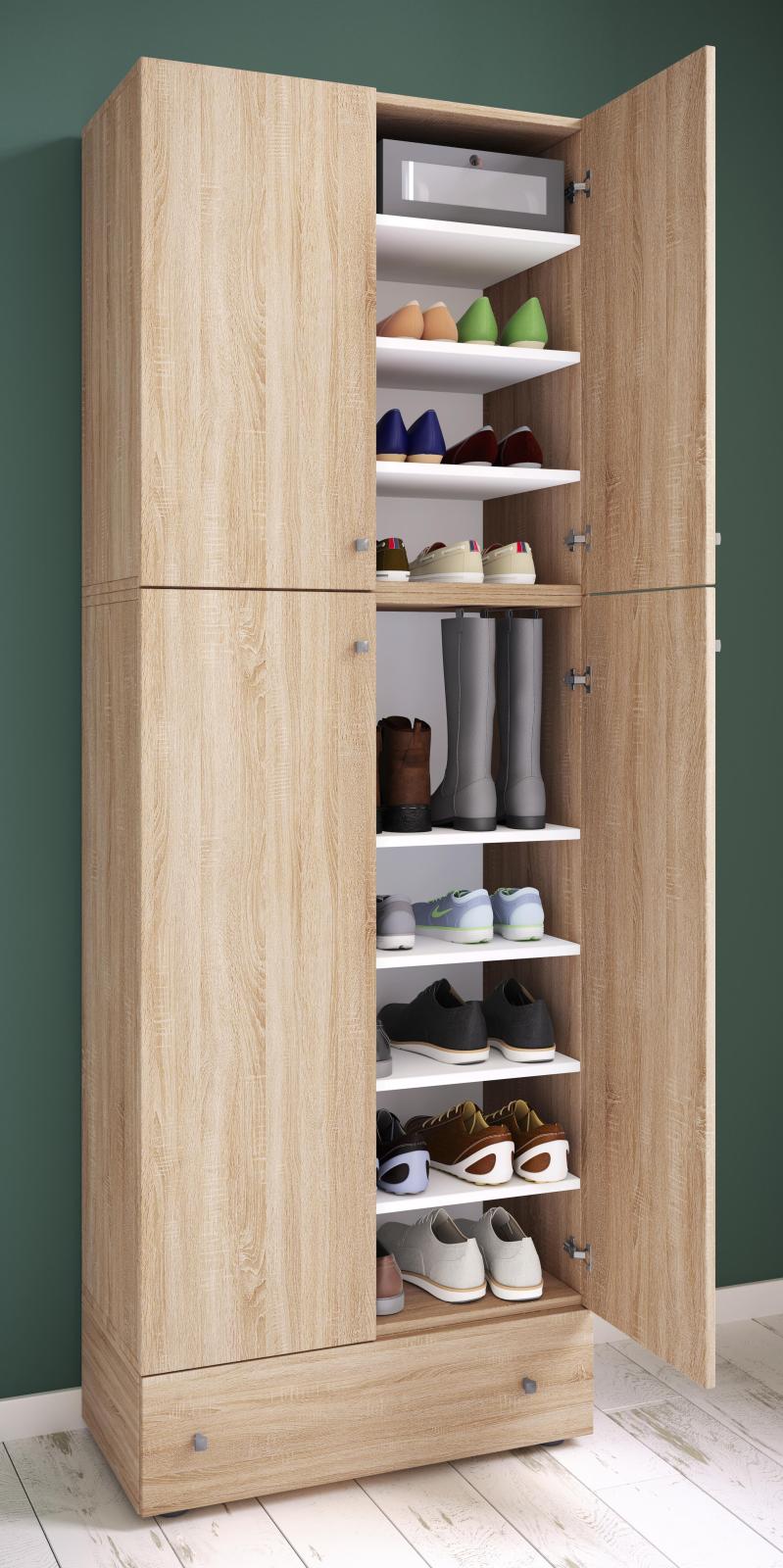 Mehrzweckschrank LONA XXL - Sonoma Eiche - Holz - 200 cm