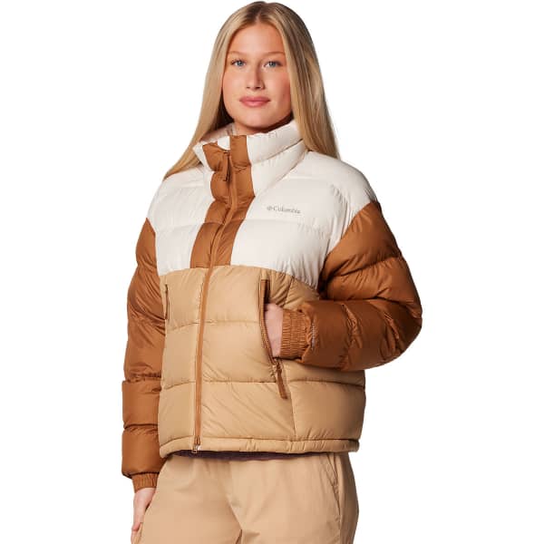Doudoune ski COLUMBIA PIKE LAKE II CROPPED JACKET W CANOE/CHALK/CAMEL BROWN