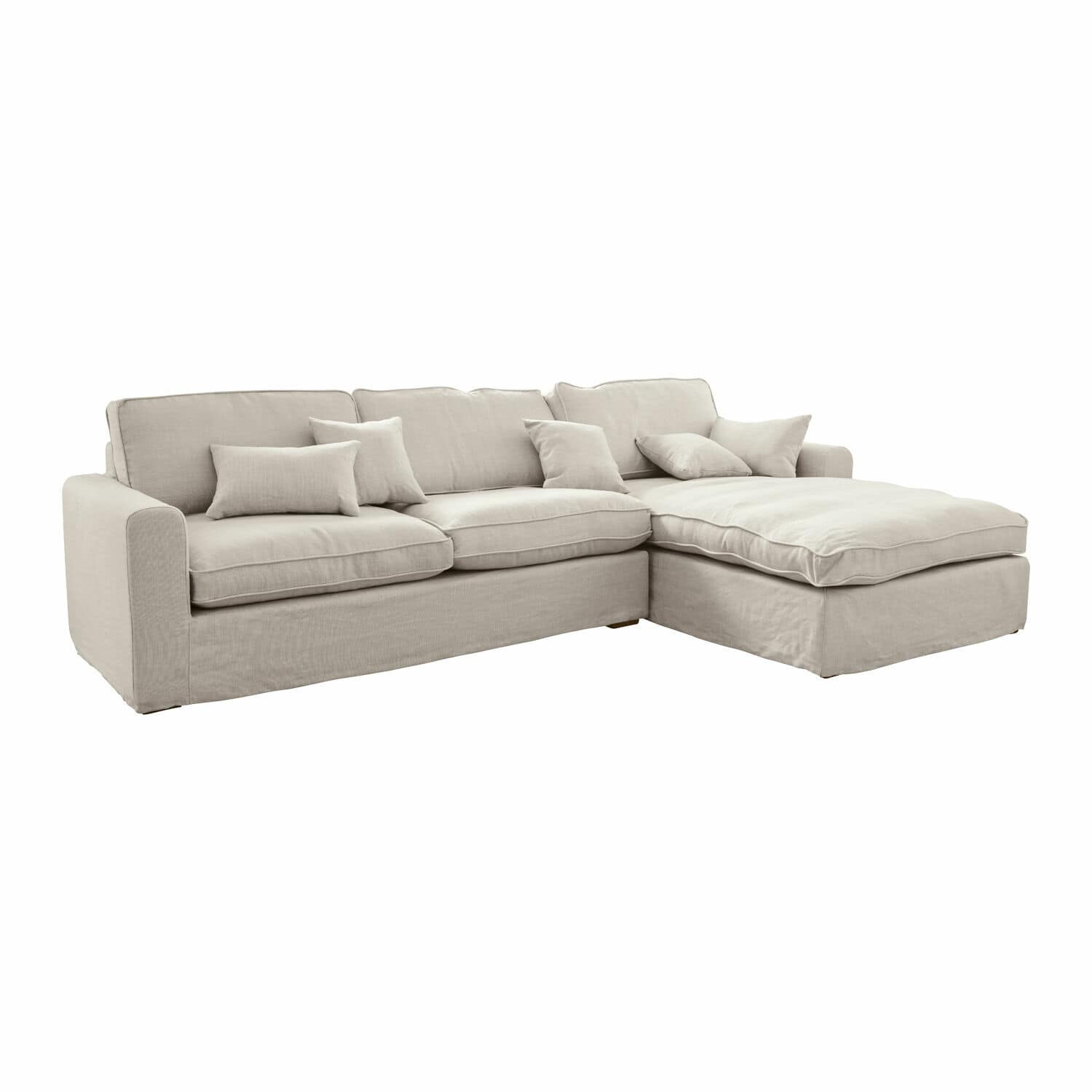 Sofa Seaford Ecksofa rechts | beige