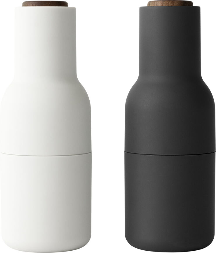 Audo Copenhagen Bottle Grinder, Ash/Carbon, Walnut, Hvid & sort