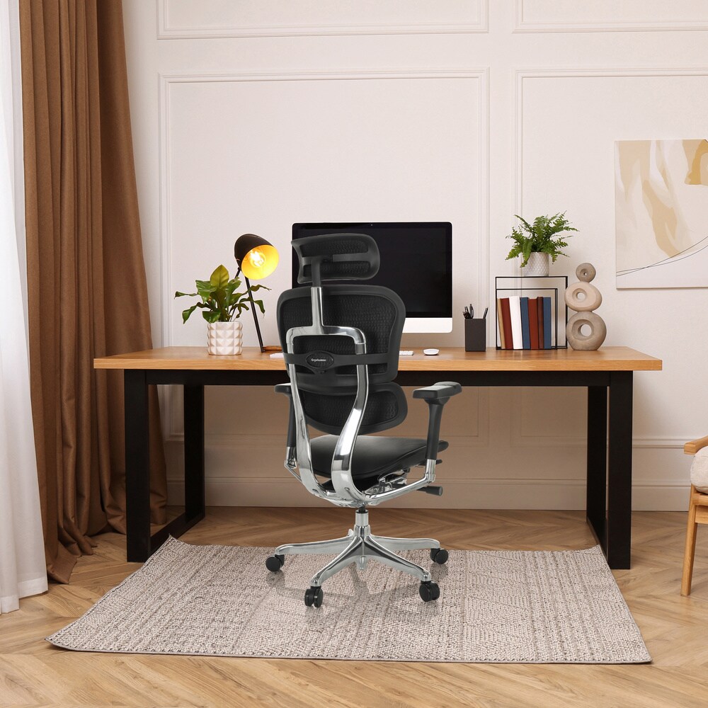 Luxus Chefsessel ERGOHUMAN GEN2 Leder mit Armlehnen (höhenverstellbar) hjh OFFICE