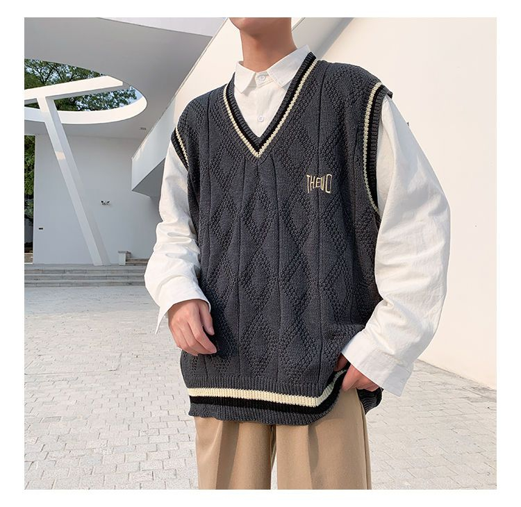 Breeson - V-hals gebreid vest