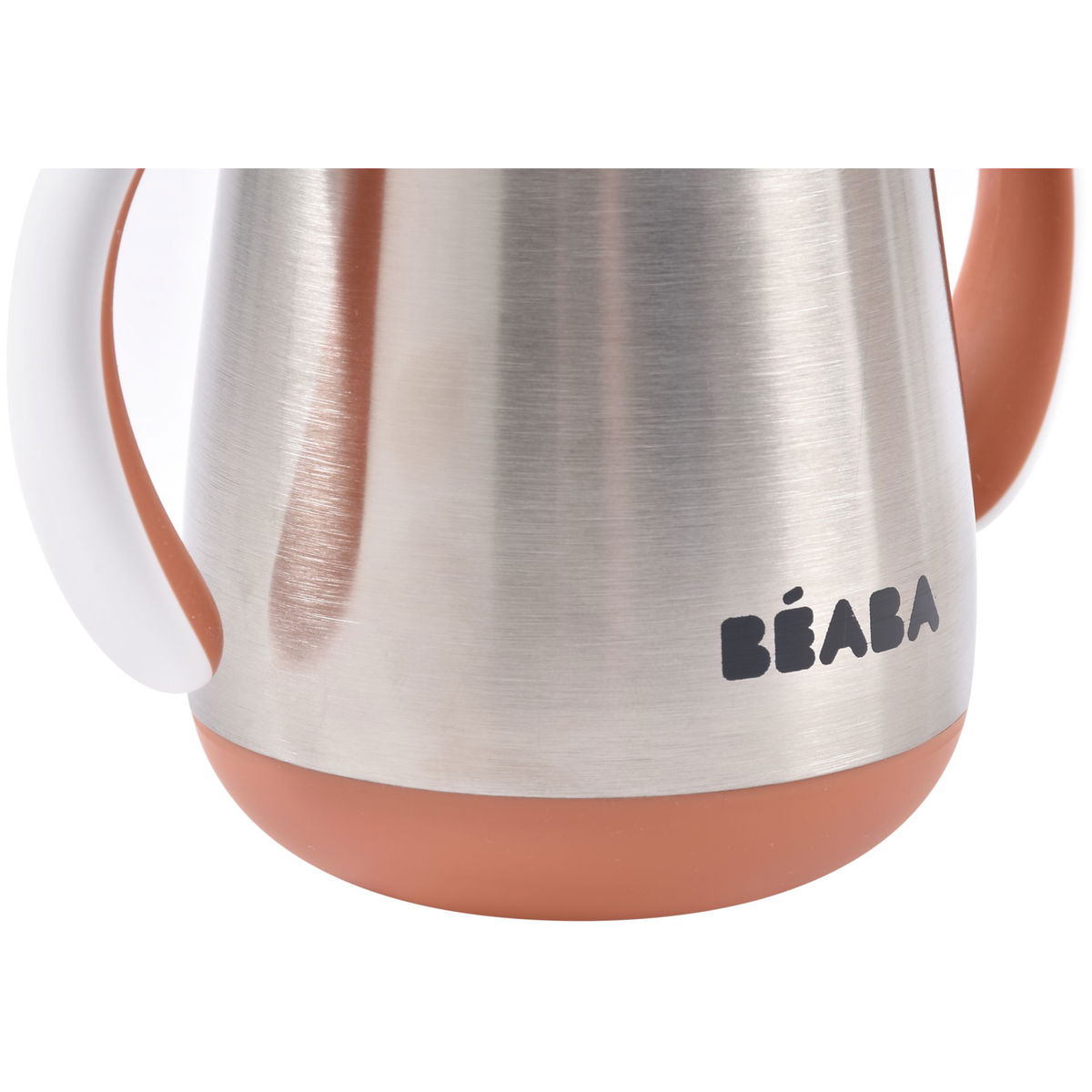 BeabaBeaba   Strohhalmtasse Inox terrakotta