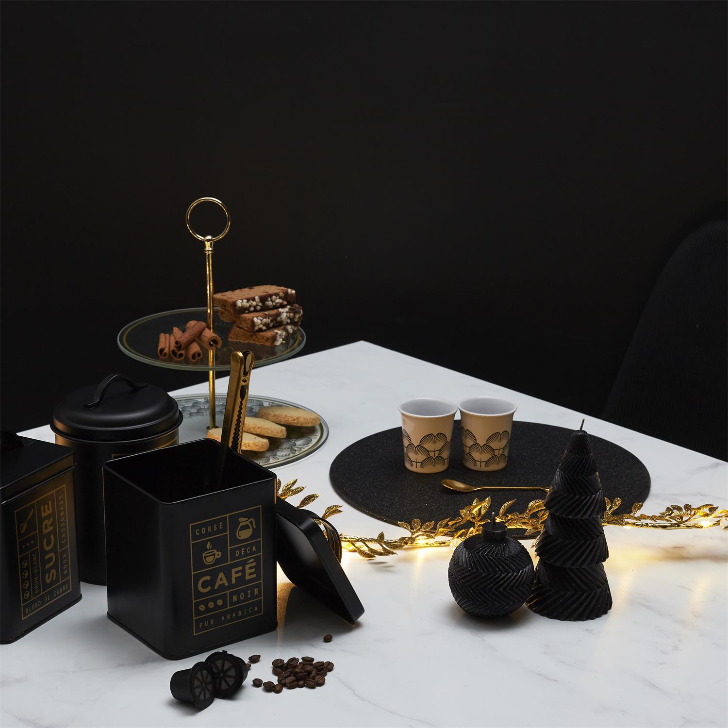 CUILLERE CAFE FEUILLE DOREE X4 PIECES
