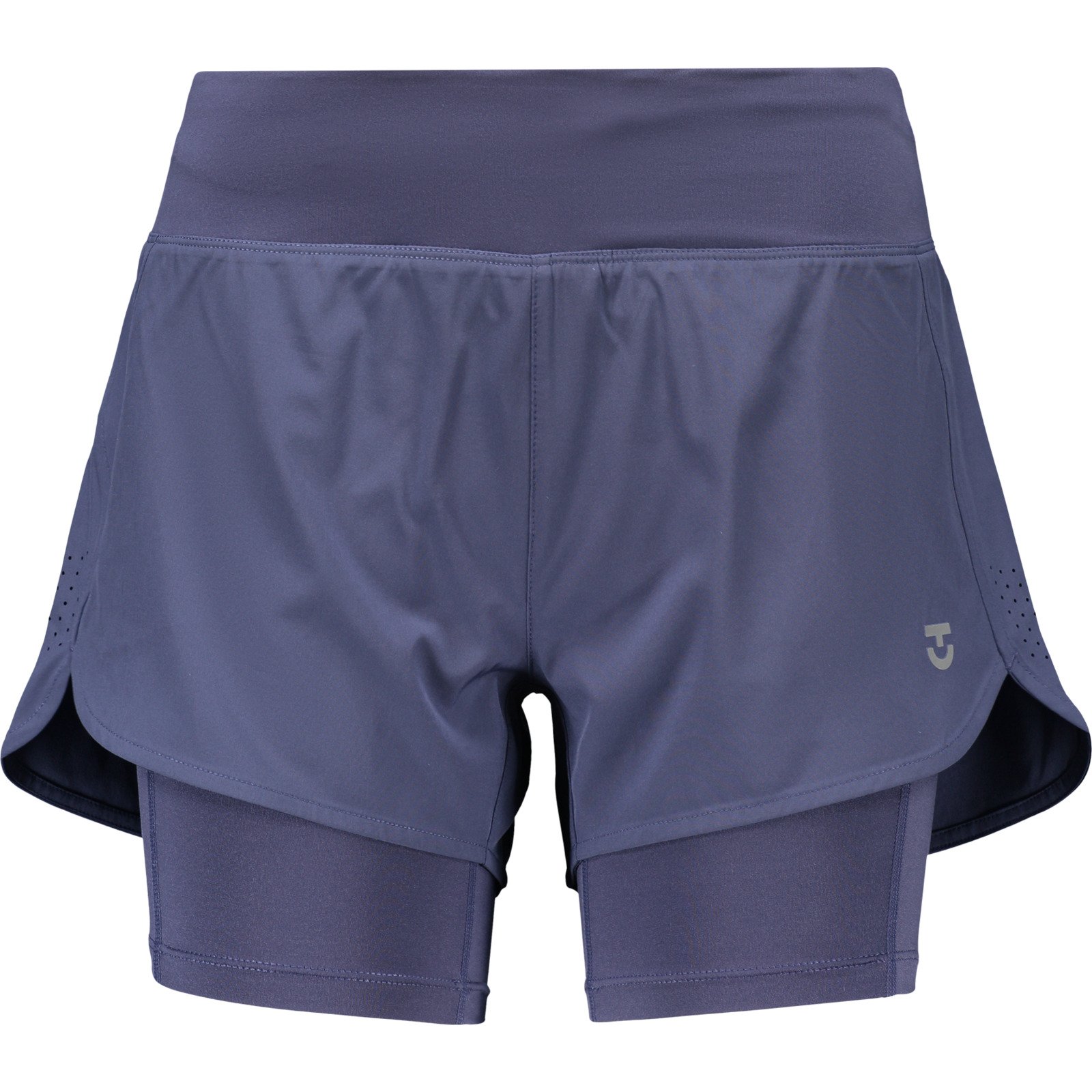 Tone Up Damen-Shorts 2in1 Tempo XL, mittelblau