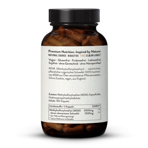 Sunday Natural Products MSMPflanzlich 1000 UltrapureKapseln