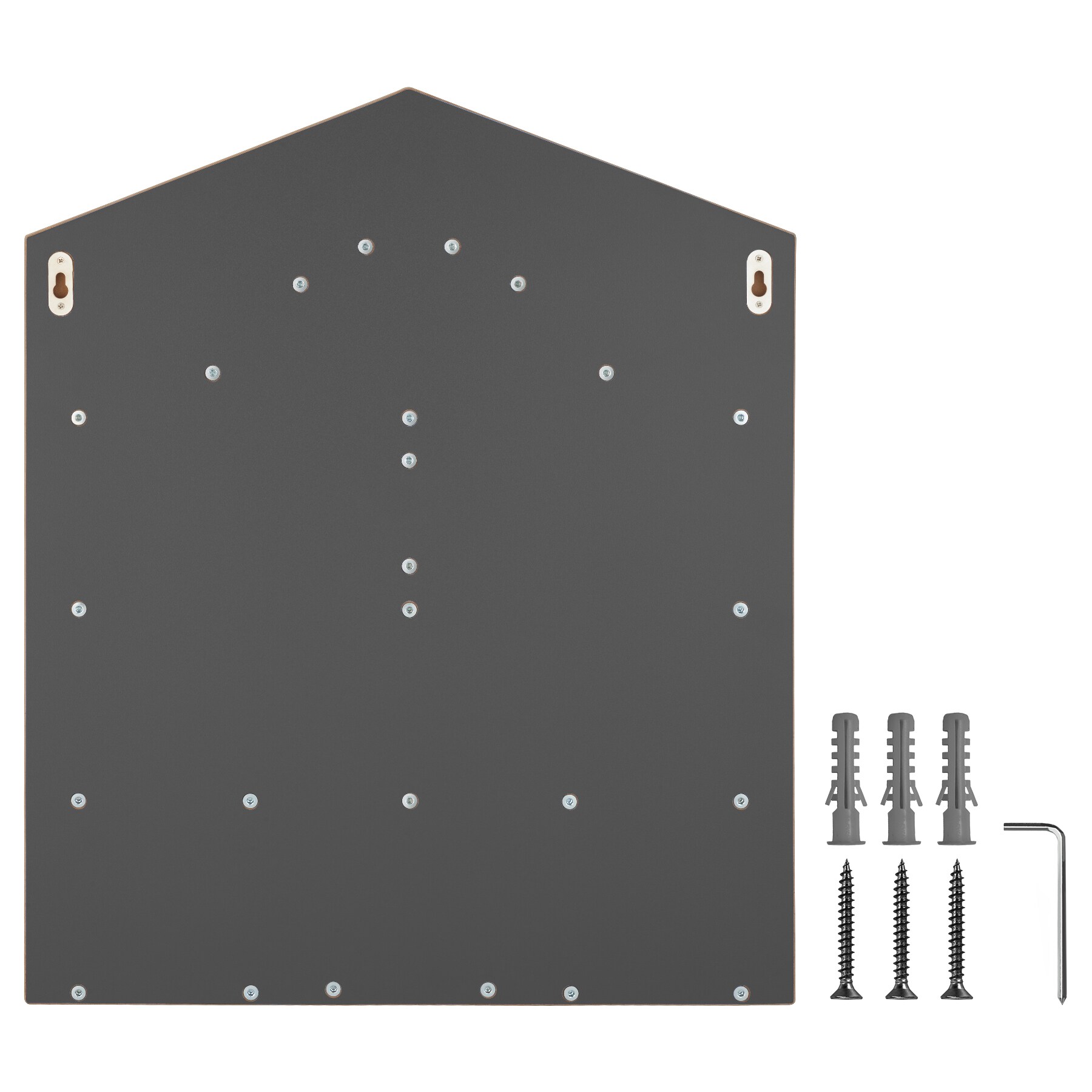 tectake® Wandregal, für bis zu 50 Tonies, abgerundete Ecken, 50 x 15,5 x 60 cm, unsichtbare Aufhängung