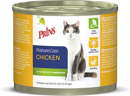 Prins kattenvoer NatureCare kip 200 g