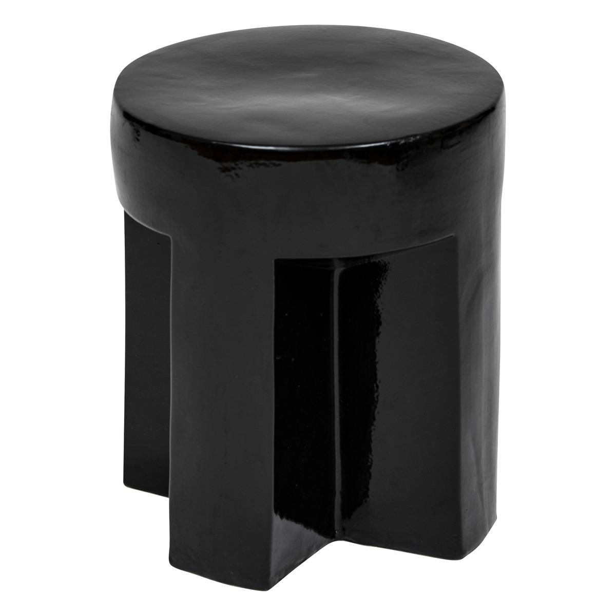 TABLE D APPOINT KRIZ NOIR D.41X34X34CM