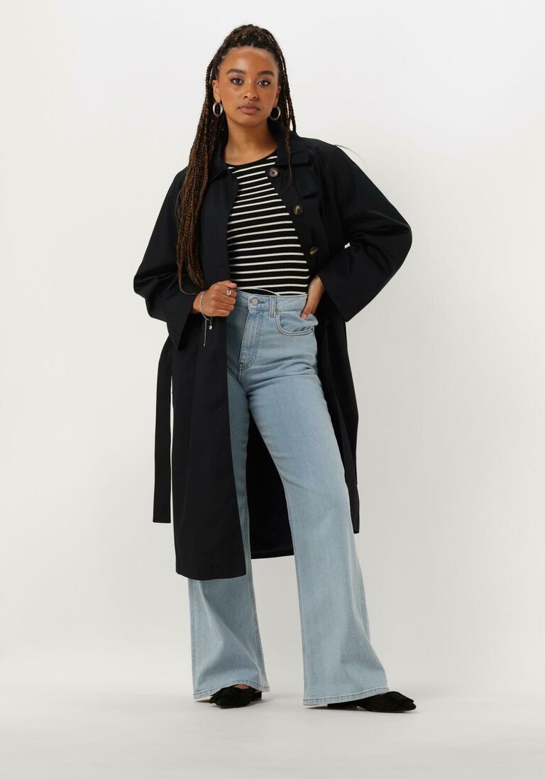 ANOTHER LABEL donkerblauwe another label mantel romee coat