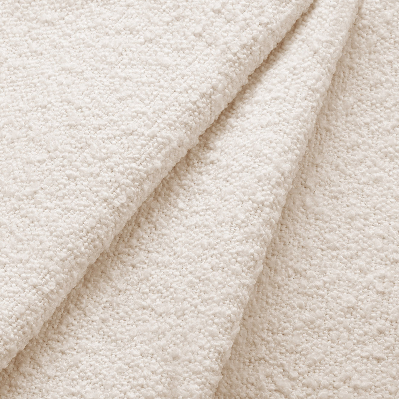 Micadoni Canapé d'angle symétrique Bouclé Miley Bouclé 5 Places beige - 252x252x74 cm