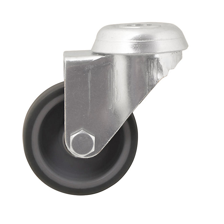 Roulette pivotante grise ø5.02 cm, charge max 30 kg