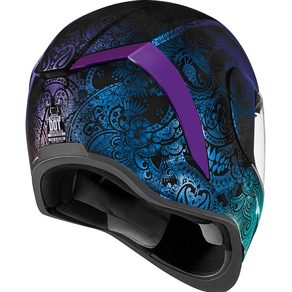 Icon - Casque Airform Chantilly Opal™ Bleu / Violet / Noir