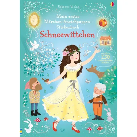 Usborne Verlag Mein erstes Märchen-Anziehpuppen-Stickerbuch: Schneewittchen