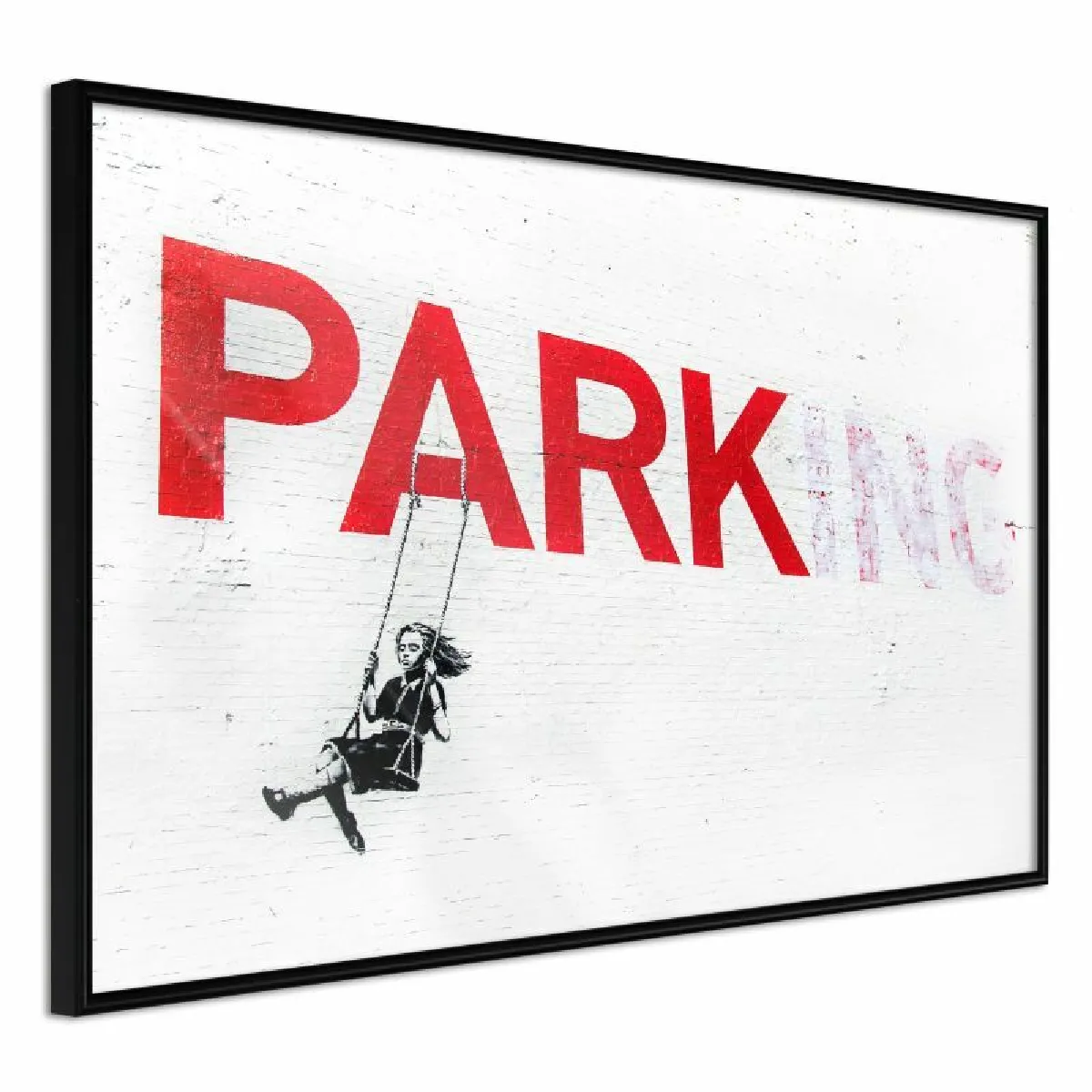 Paris Prix Affiche Banksy Parking - Noir
