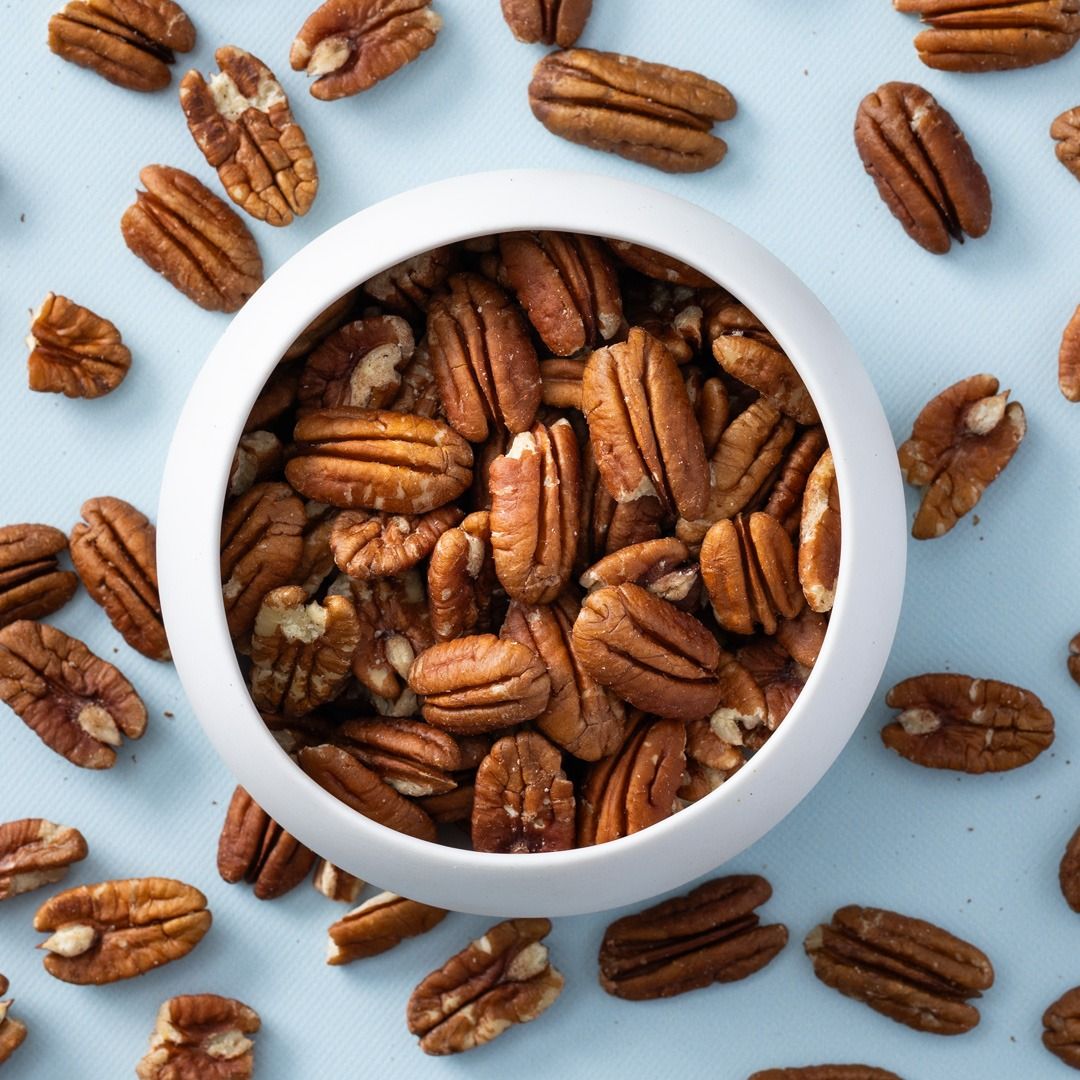Pecannoten ongebrand