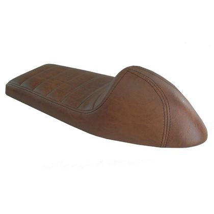 Selle confort Brazoline Café Racer avec dosseret couvert Universel - Marron