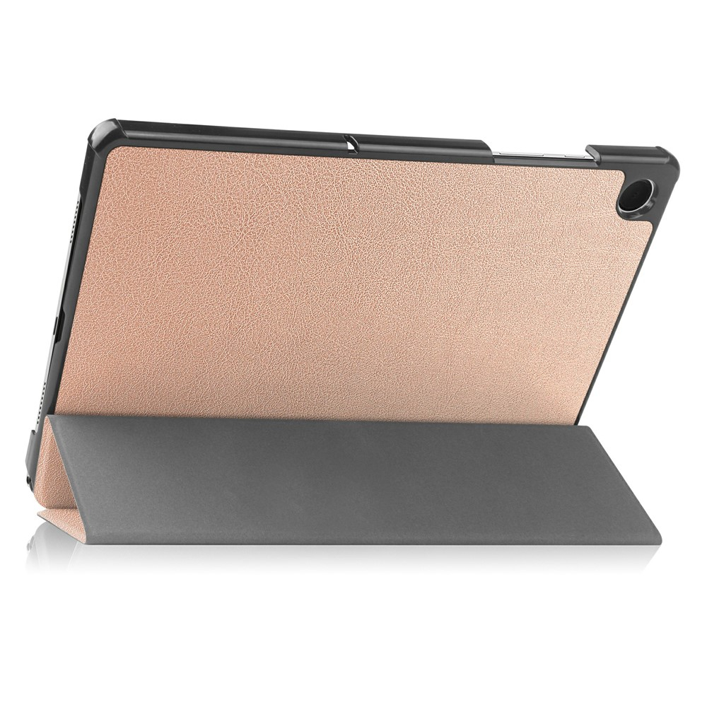 Samsung Galaxy Tab A11  Plus / A9  Plus Leder Tasche Flip Cover Hülle - Roségold