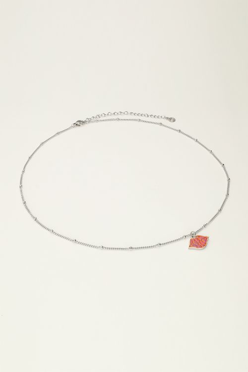 Candy ketting met oranje très belle bedel