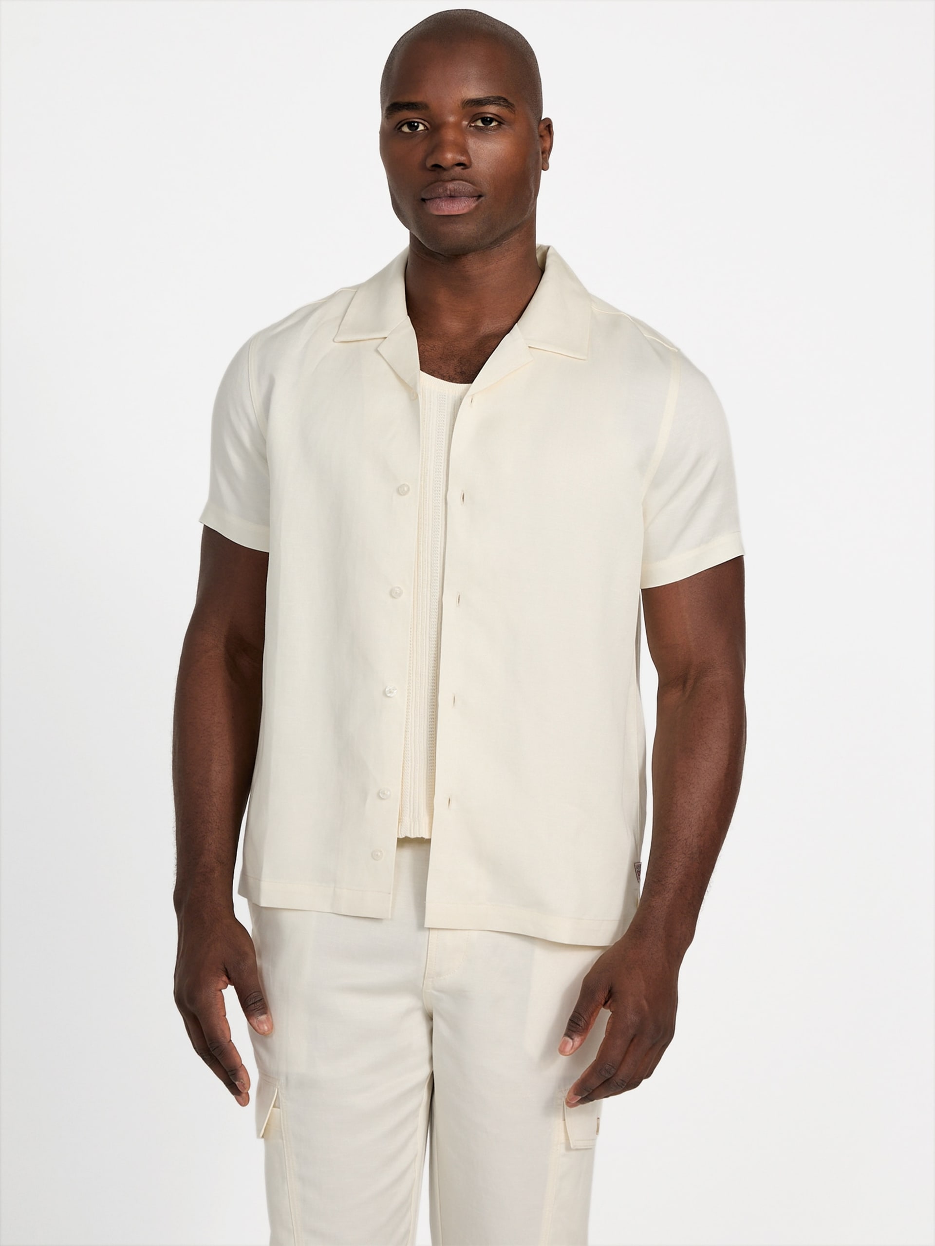 Camisa Eco Ari Twill com Gola Aberta