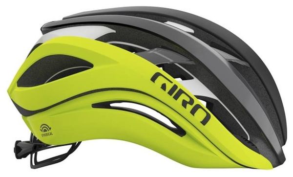 Casque Giro Aether Spherical MIPS Noir / Jaune Fluo Mat