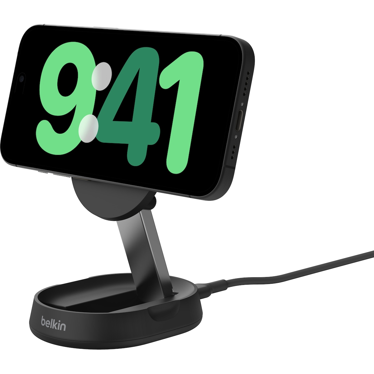 Belkin BoostCharge Pro Qi2 15W magnetisk konvertibel lader (sort)