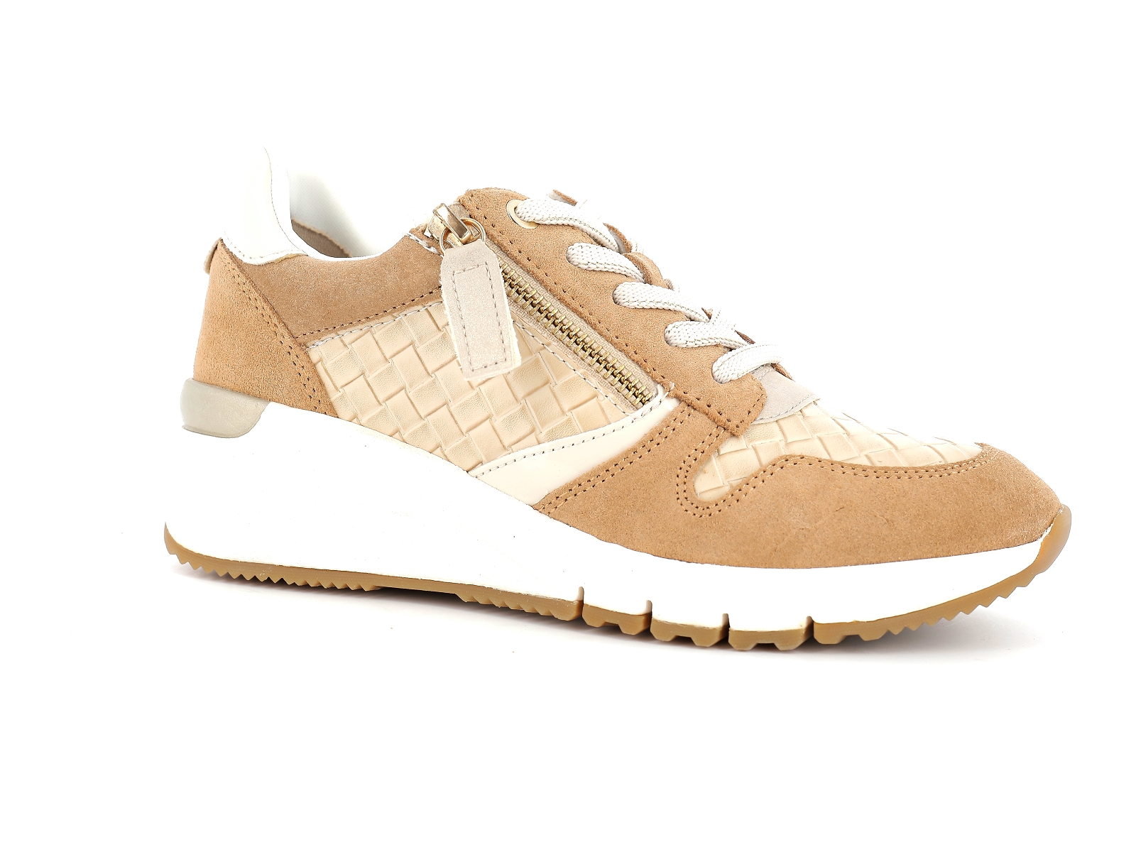 Tamaris-23702 Matières combinées Beige Marron