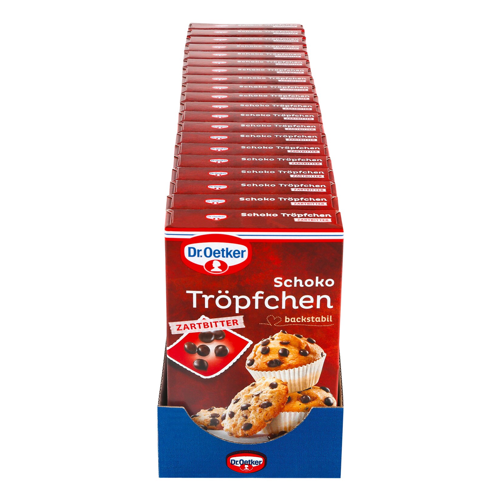 Dr. Oetker Schoko Tröpfchen Zartbitter 75 g, 20er Pack