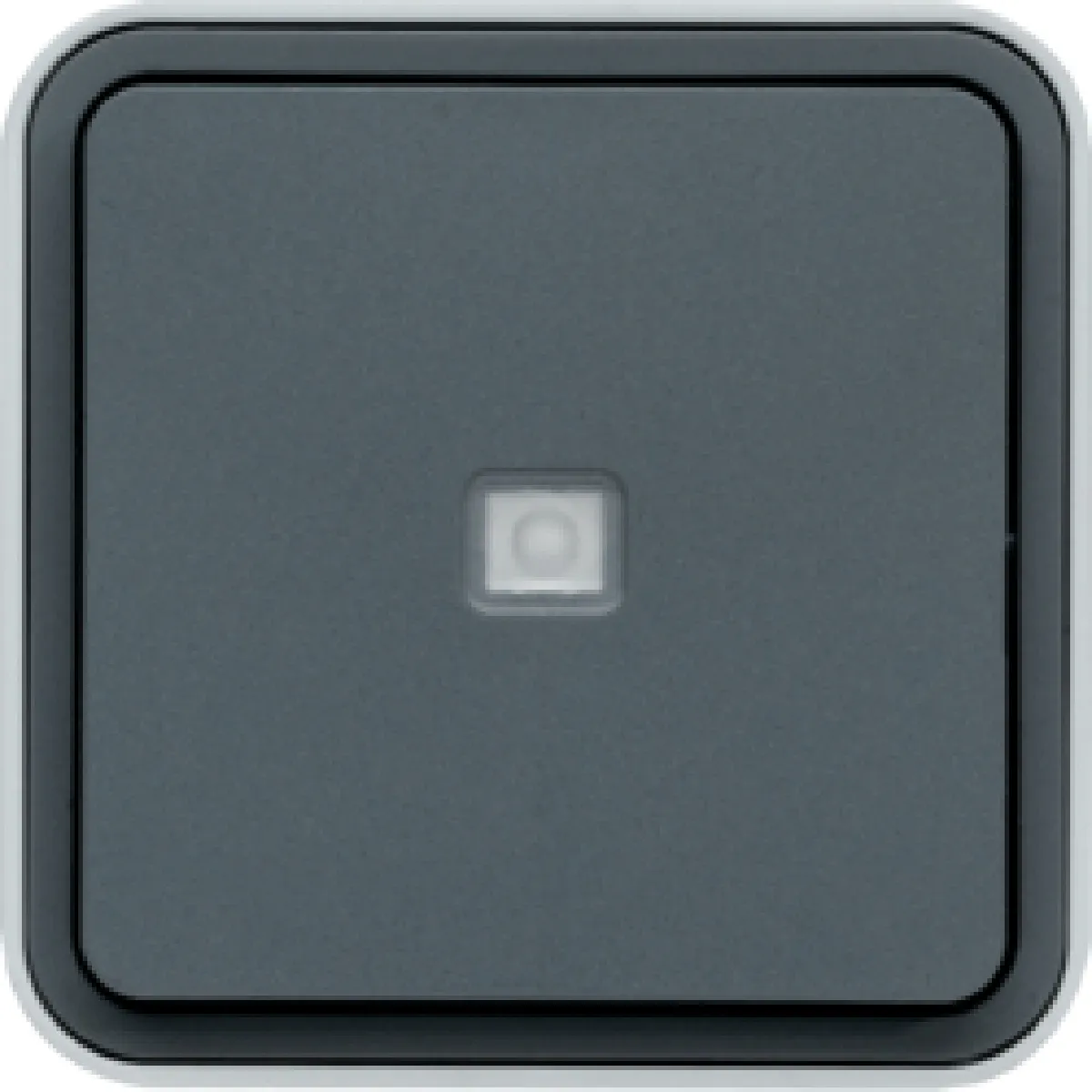 Hager Cubyko Bouton poussoir lumineux - Gris