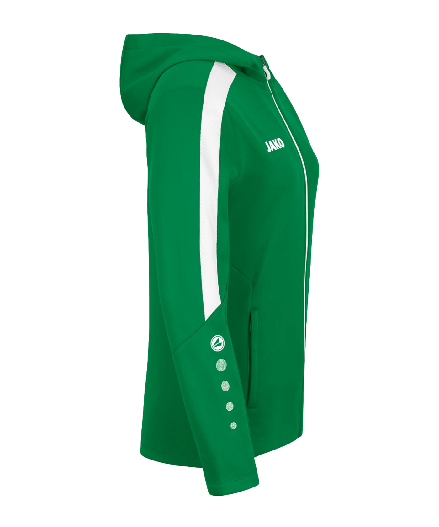 JAKO Power Kapuzenjacke Damen Grün Weiss F200