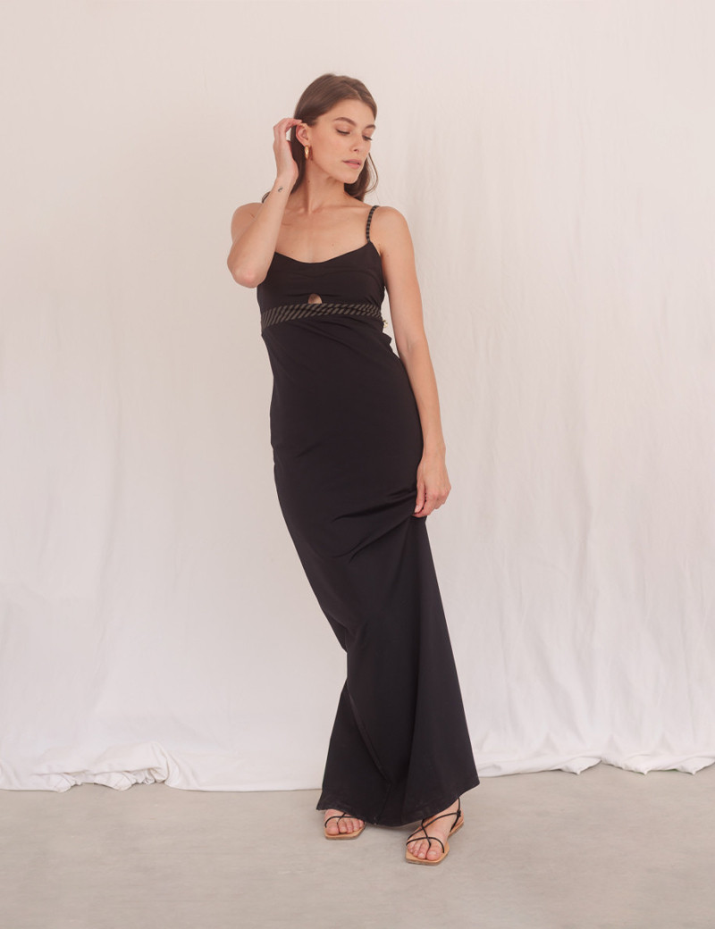 HBT ROBE LONGUE LYLIA NOIR