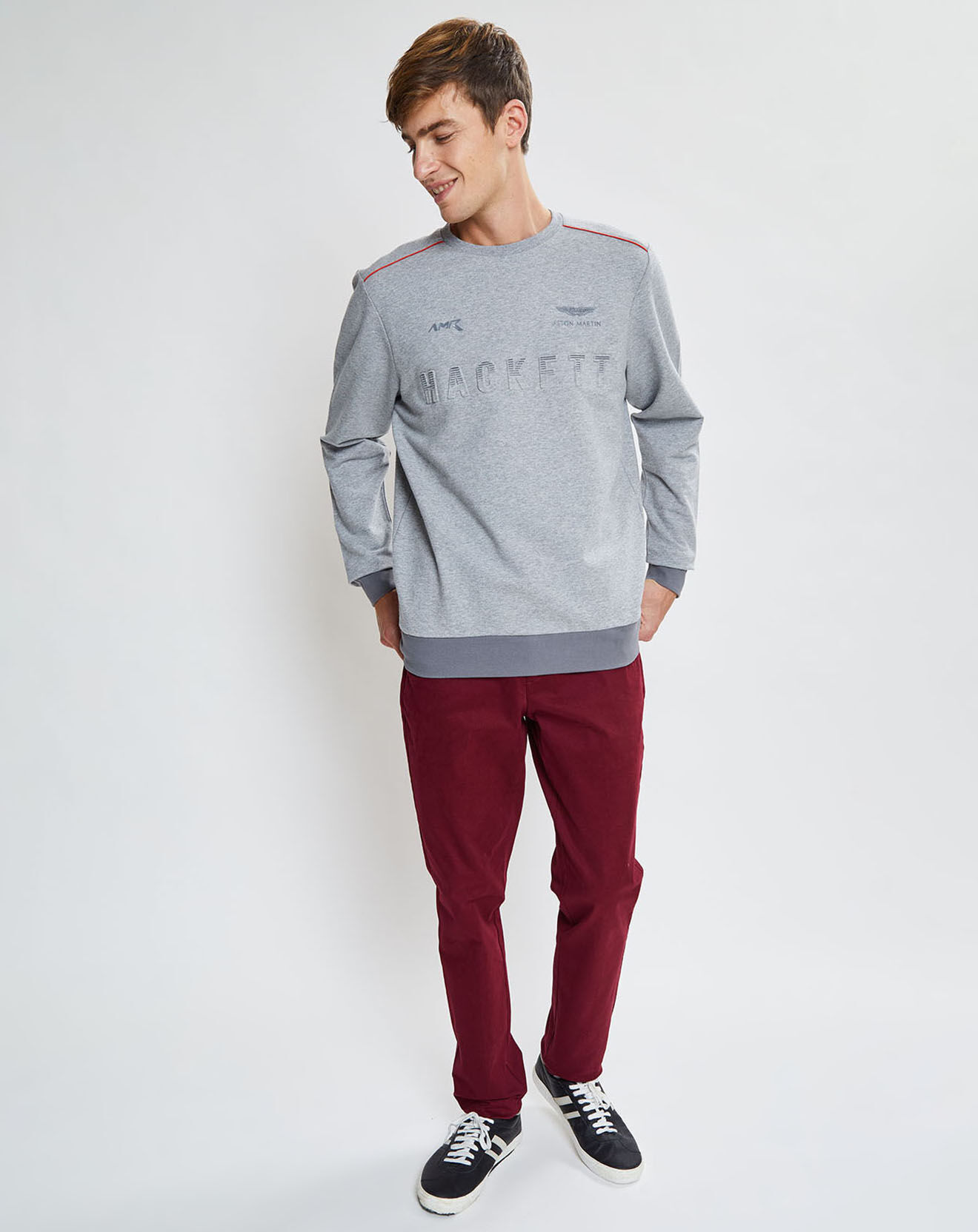 Hackett London Sweat Aston Martin Racing 3D gris