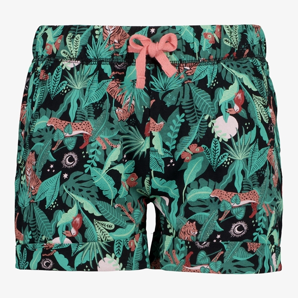 TwoDay meisjes short groen met jungleprint