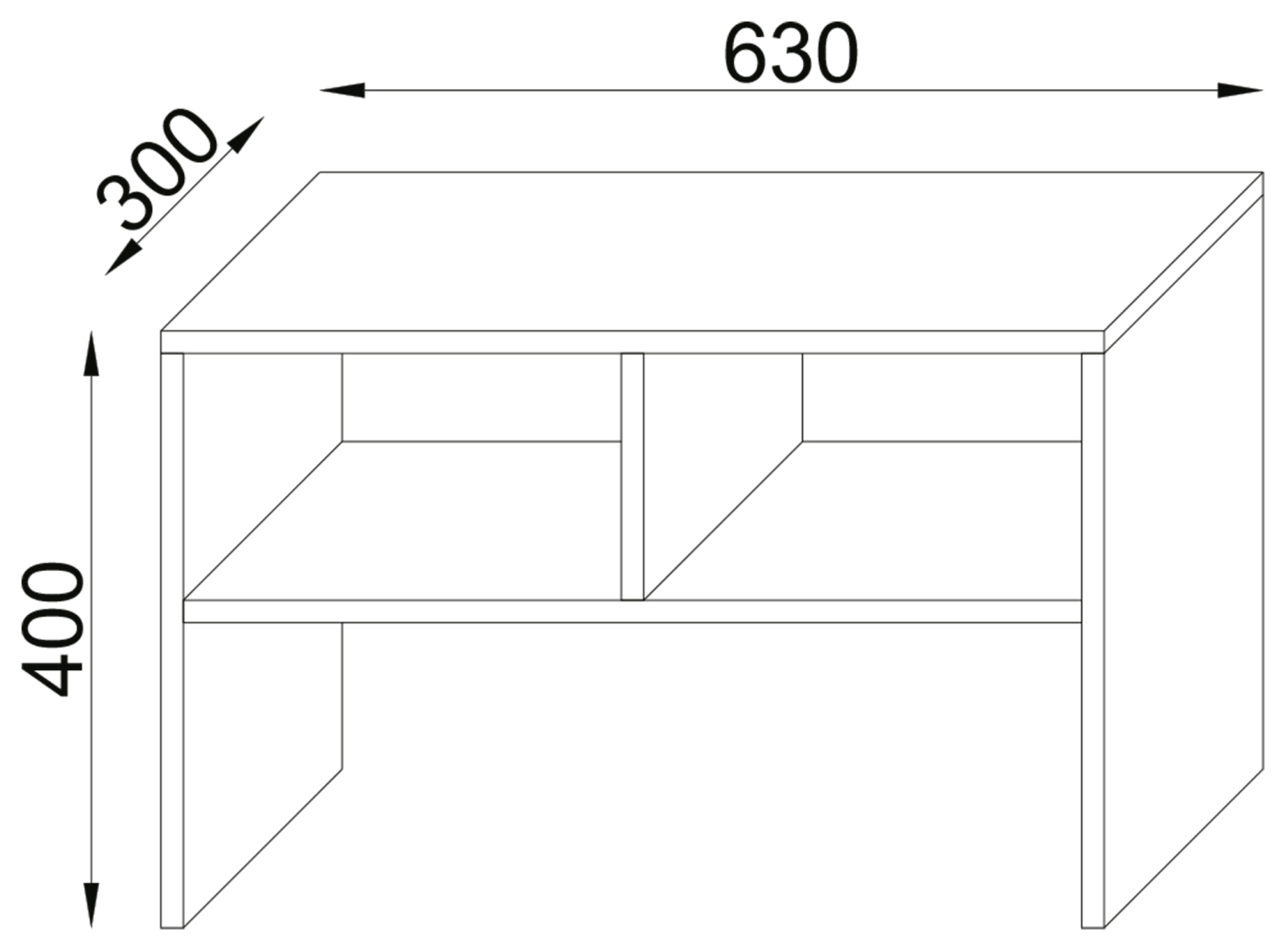 Beistelltisch NACHTO - anthrazit - 63 cm