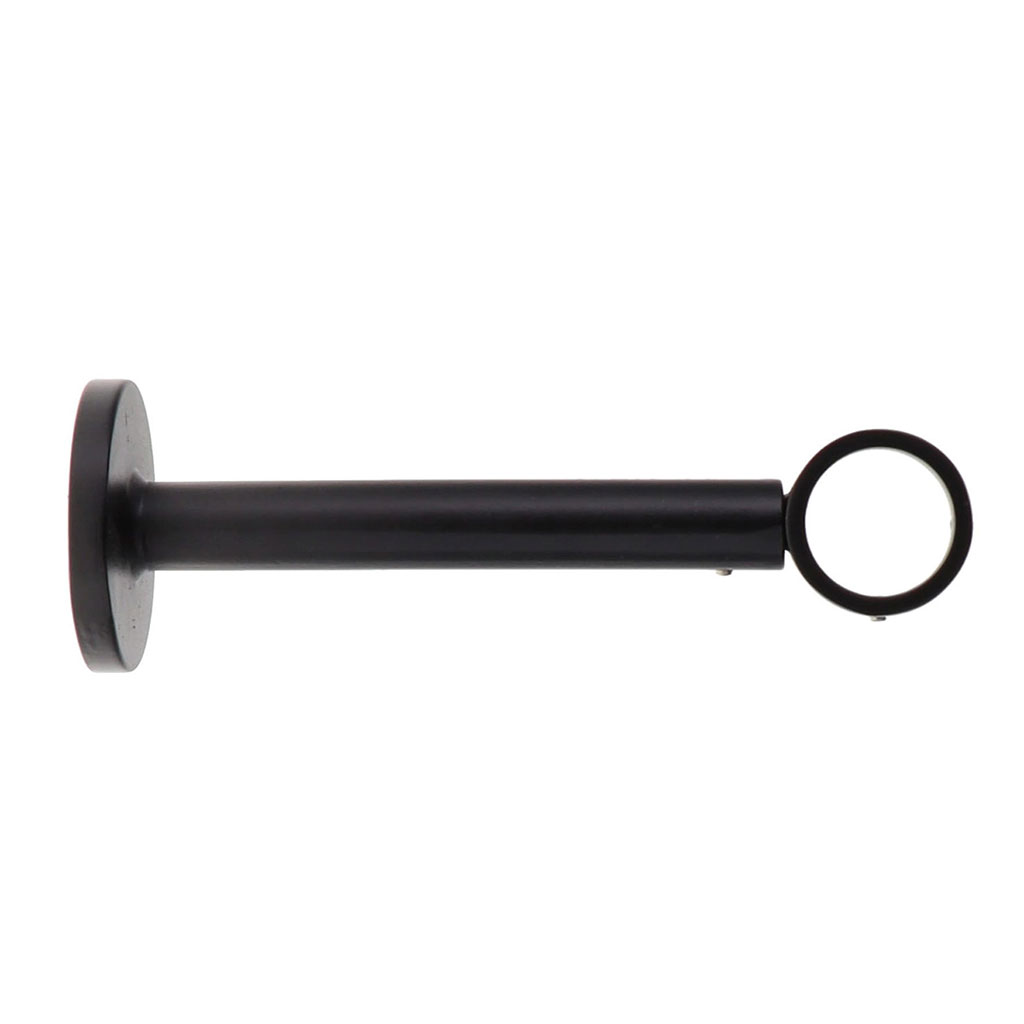 Support simple noir mat 155mm D28mm