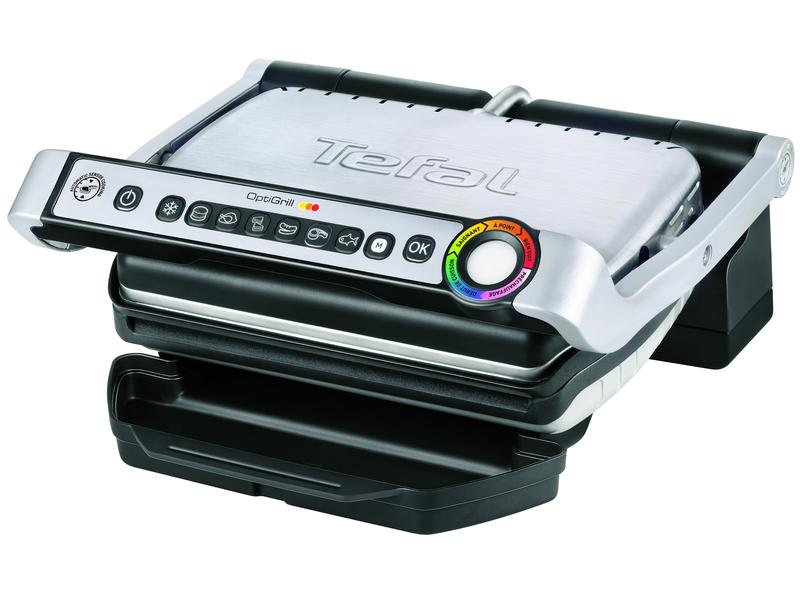Tefal Kontaktgrill Optigrill GC705 2000 W Grillgerät mit 600 cm² Grillfläche