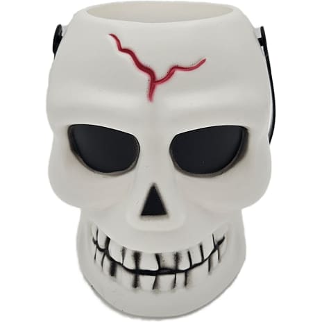 Trick or Treat spand med kranie H: 16 cm - flere varianter - assorteret