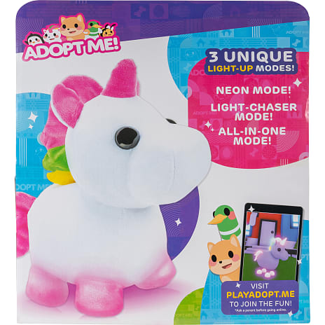 Adopt me Neon enhjørning bamse 30 cm